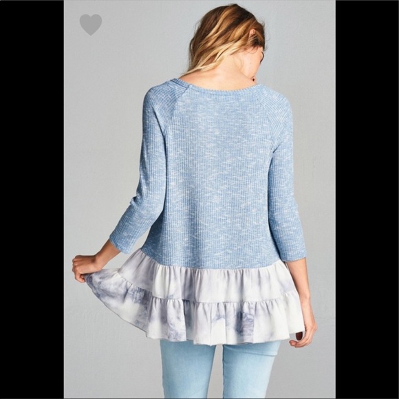 💎SALE TODAY💎 Brand New Two-Tone Rib Knit T… - Picture 4 of 6